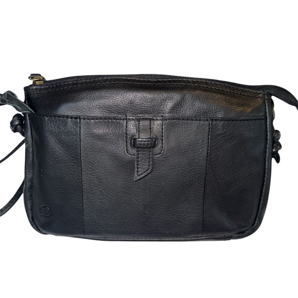 Born Black Leather Crossbody Bag